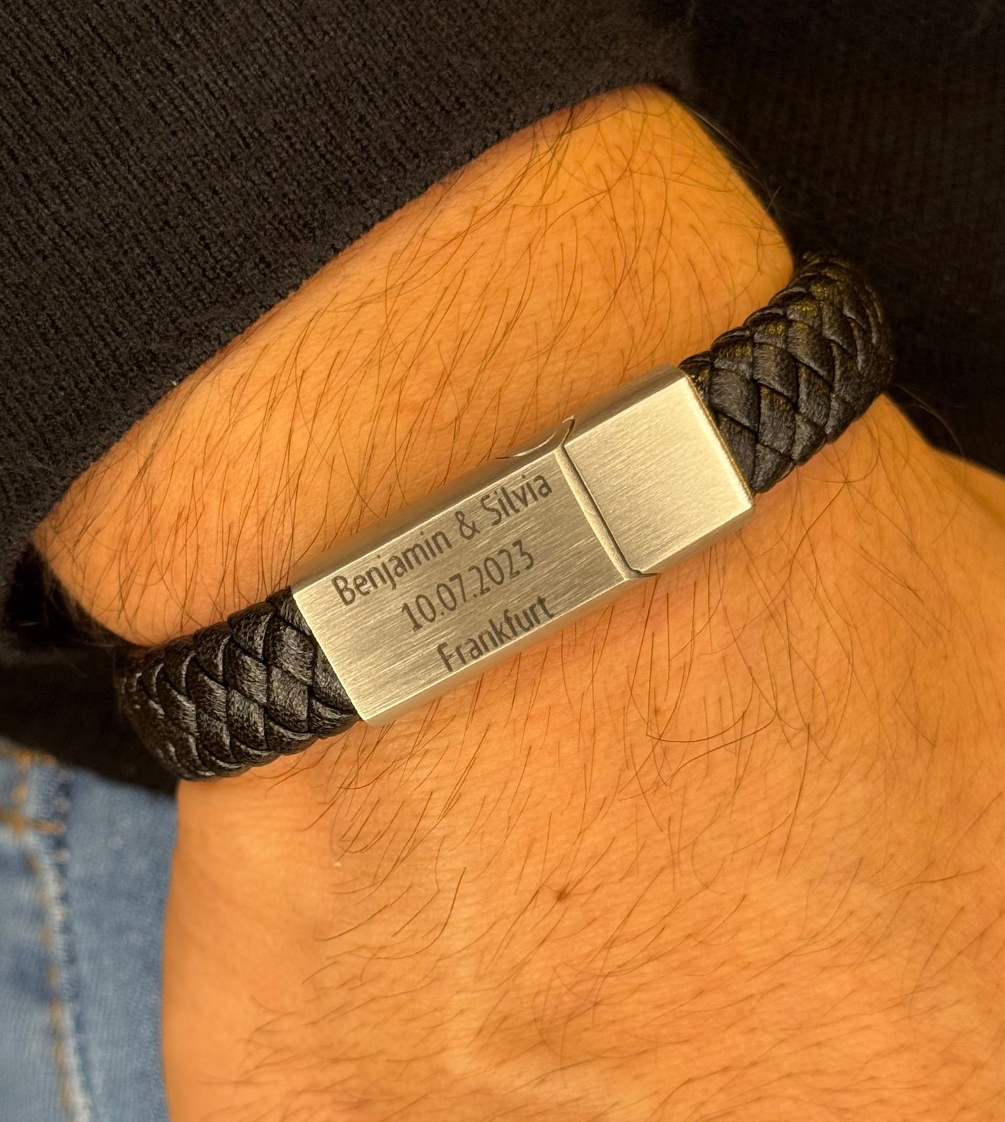 Leder Armband mit Gravur