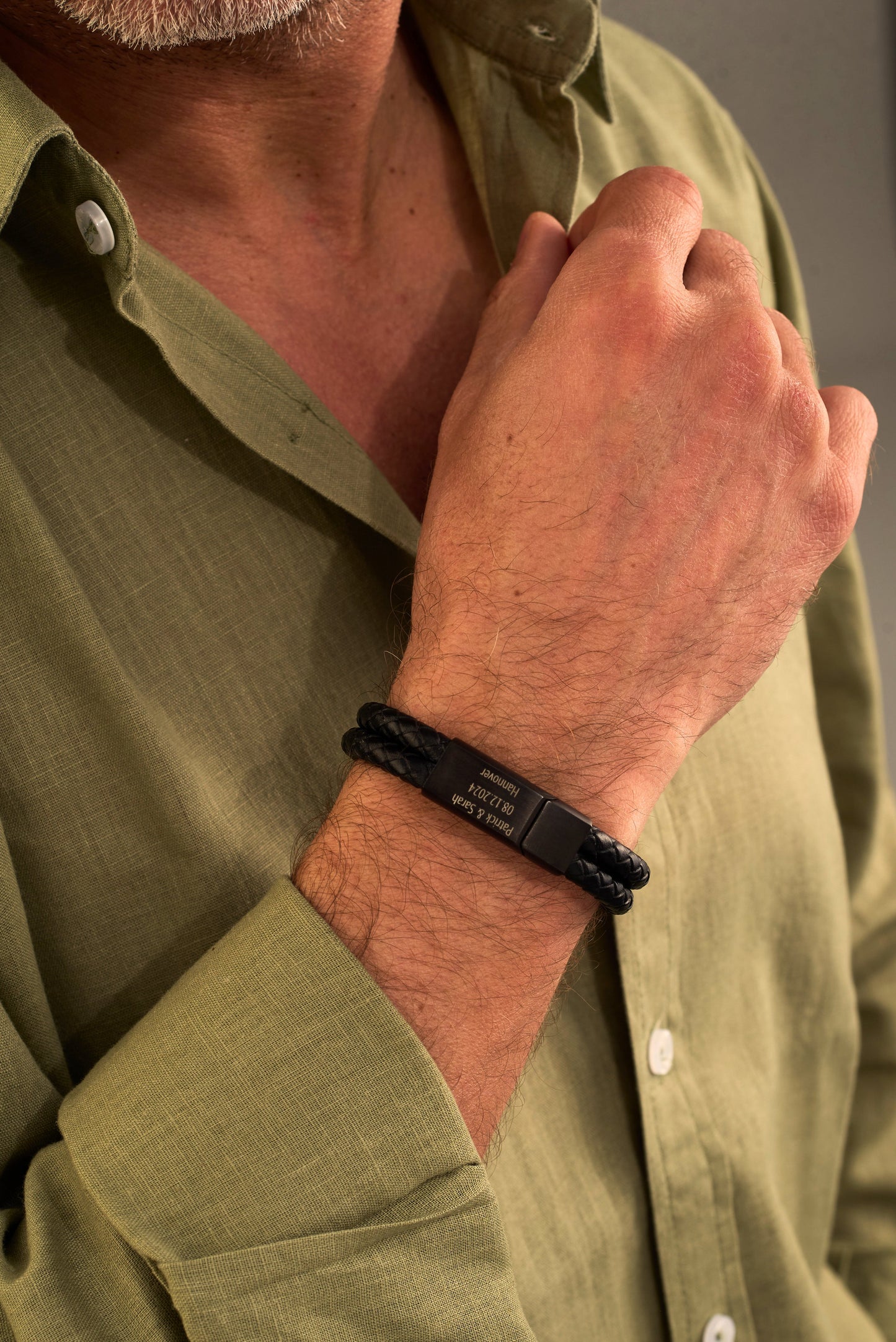 Lederarmband mit Gravur