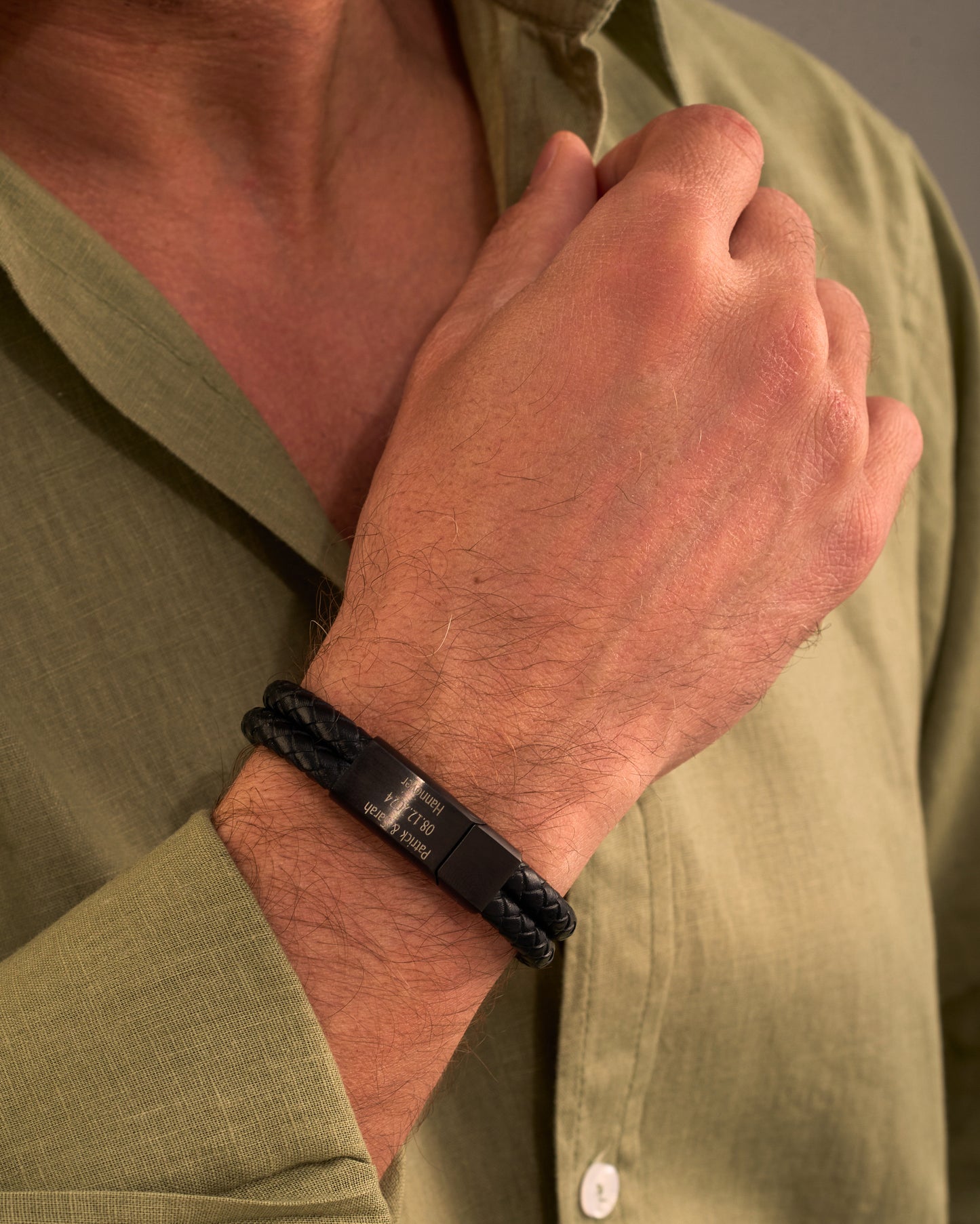 Lederarmband mit Gravur