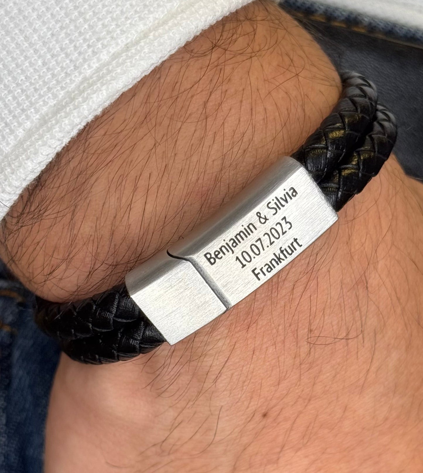 Leder Armband mit Gravur