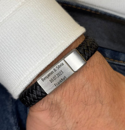 Leder Armband mit Gravur
