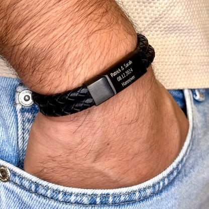Lederarmband mit Gravur