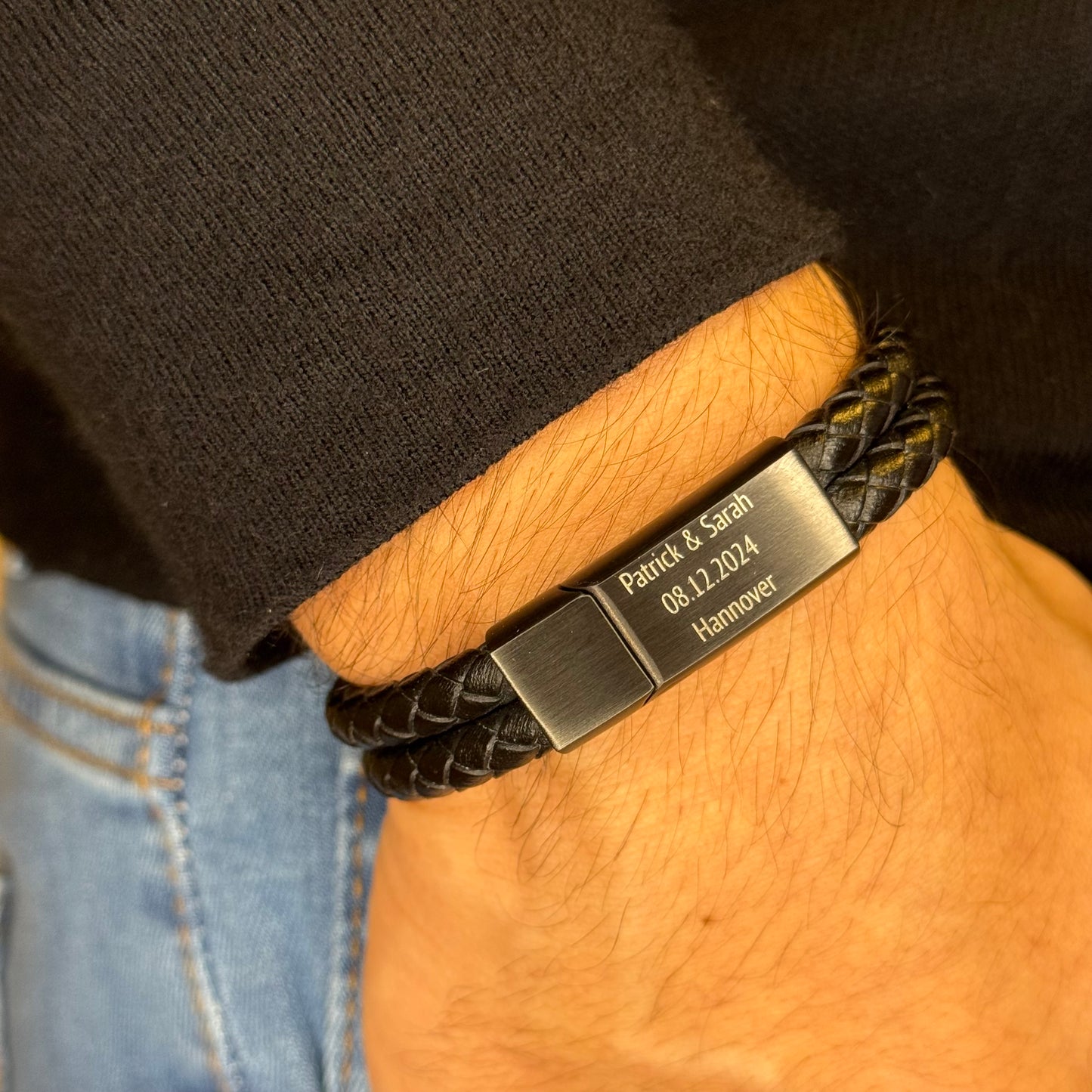 Lederarmband mit Gravur