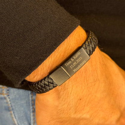 Leder Armband mit Gravur