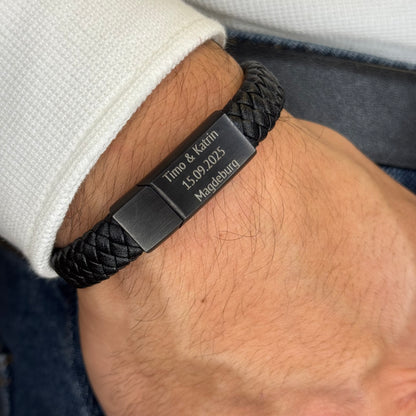 Lederarmband mit Gravur