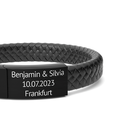 Leder Armband mit Gravur