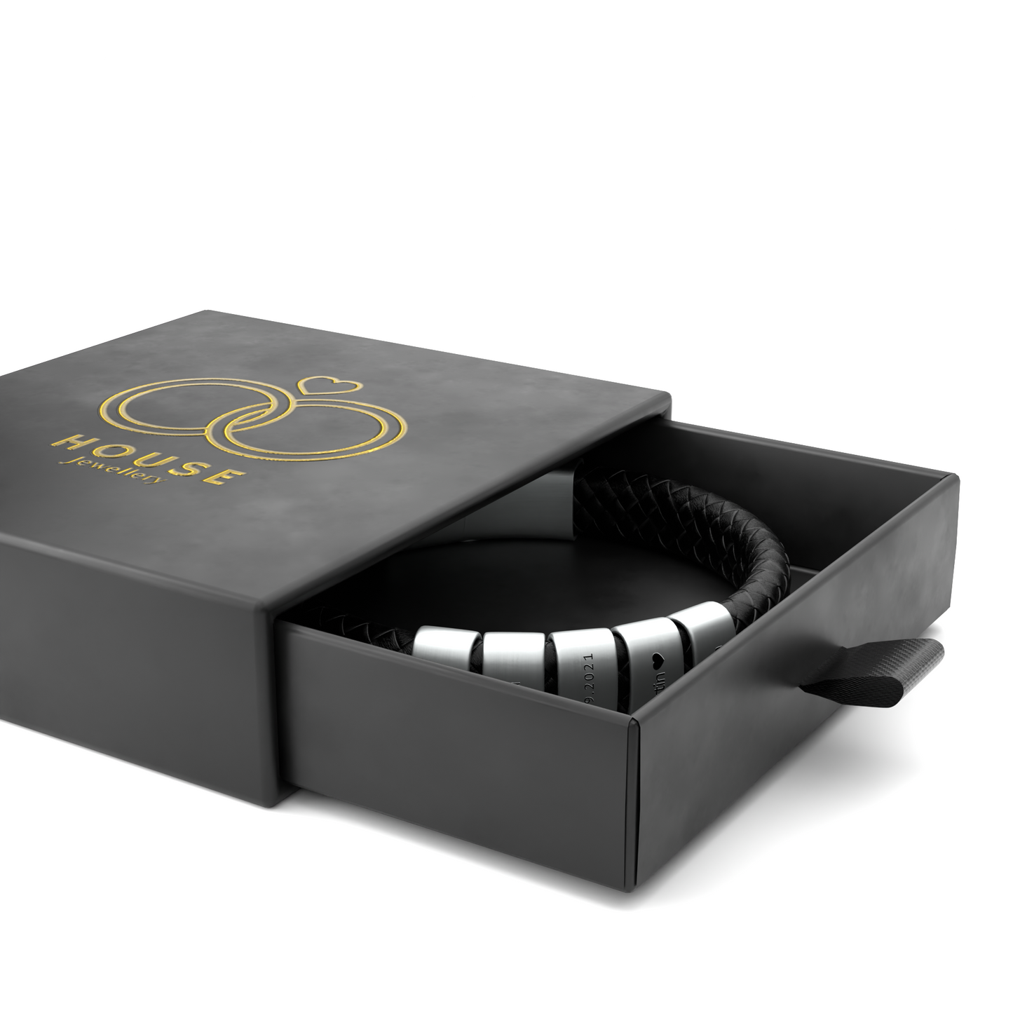 Leder Armband mit Beads