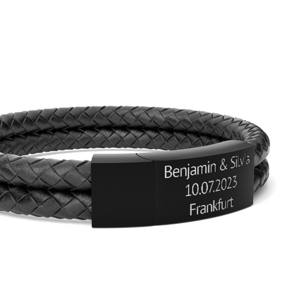 Lederarmband mit Gravur