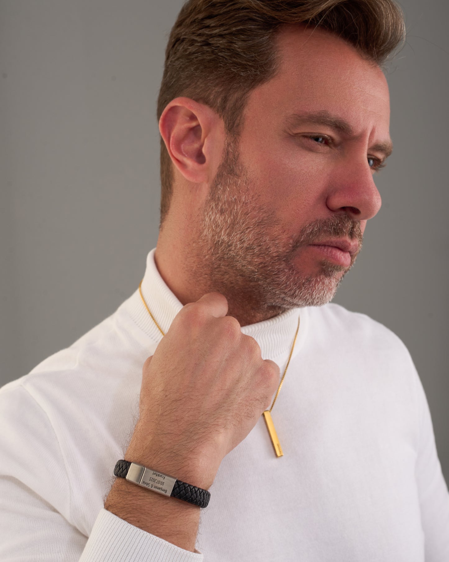 Leder Armband mit Gravur