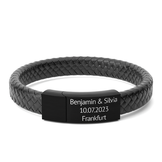 Leder Armband mit Gravur