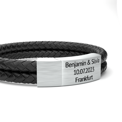 Leder Armband mit Gravur