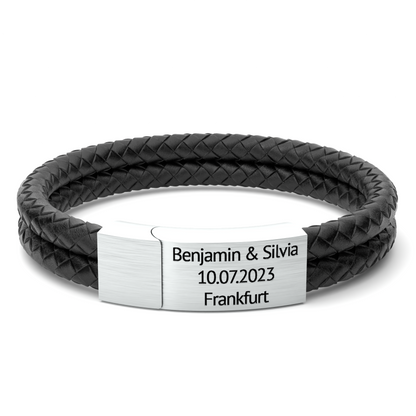 Leder Armband mit Gravur