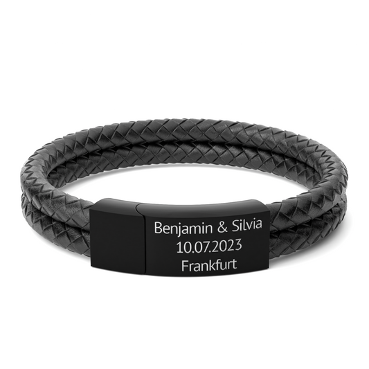 Lederarmband mit Gravur